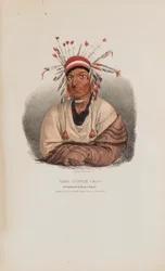 THE LITTLE CROW, slavný náčelník Siouxů, z Aboriginal Portfolio