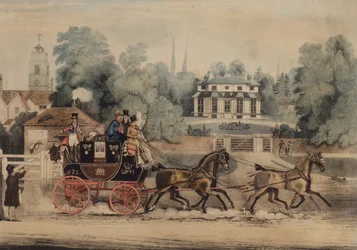 The Royal Mail Coach (barevná rytina)
