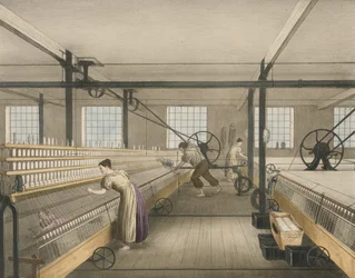 Předení, Progress of Cotton č. 6, nakl. 1840