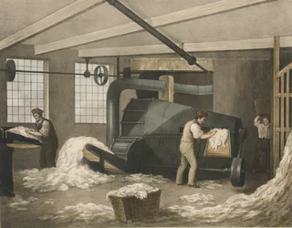 Willowing, Progress of Cotton č. 2, hospoda. 1840