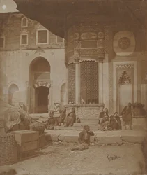 Brána do císařského paláce a fontána Ahmeda III