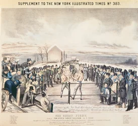 Velký boj mezi Tomem Hyerem a Yankee Sullivanem, 1849