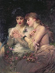 A Thorn Amidst Roses, kolem roku 1887 (olej na plátně)