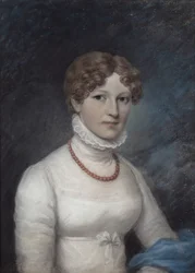 Paní Morganová, cca 1794 (pastel na šedém papíře)