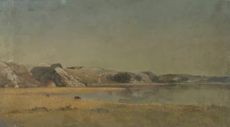 Krajina (olej na plátně)