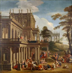 Joseph a jeho bratři - Objevení poháru kolem roku 1705 (olej na plátně)
