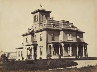 Viktoriánský dům, ca. 1860.