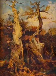 V lese, c19. století