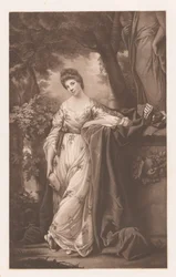 Portrét od Frances Abington-Barton als Thalia
