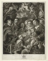 Portrét Jacquese Jordaense se svými rodiči, bratry a sestrami Rubens a rodina (název na objektu) Obrazy z The Houghton Gallery (název série) The Houghton Gallery (název série)