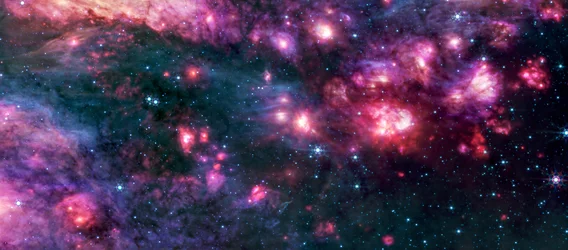 Webbova sonda NASA zkoumá největší mračno tvořící hvězdy v Mléčné dráze (snímek MIRI)