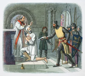 Hubert de Burgh převzat ze svatyně v Boisars, Francie, 1232 1864