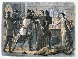 Zatčení sira Rogera Mortimera, hrad Nottingham, 1330 1864