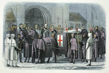 Tělo Richarda II přivezeno do katedrály svatého Pavla v Londýně, 1400 1864