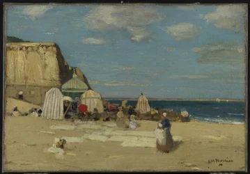 Pláž, Saint-Malo, kolem roku 1900