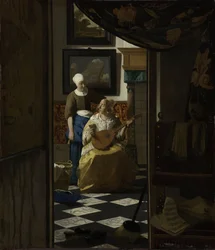 Milostný dopis, cca 1669-70 (olej na plátně)