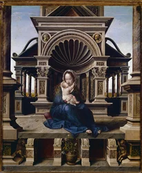 Panna Maria z Lovani (olej na panelu, kolem roku 1520)
