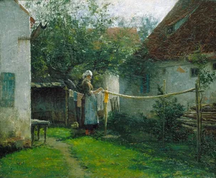 Wash Day (olej na plátně)