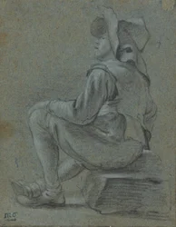 Sedící chlapec