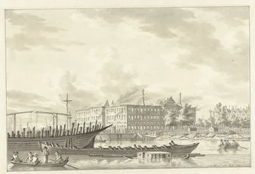 Národní námořní skladiště po požáru, 1791