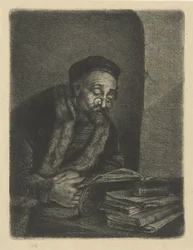 Muž za stolem