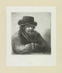 Oude muž dal Baarda do motyky The Compleat Work of Etchings od Johna Chalona / Oeuvre Complette des Eaux Fortes par Jean Chalon (název série)