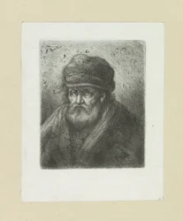 Oude man dává Baarda do mutací The Compleat Work of Etchings od Johna Chalona / Oeuvre Complette des Eaux Fortes par Jean Chalon (název série)