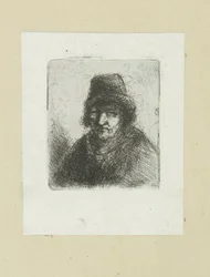 Volwassen muž klade motyku The Compleat Work of Etchings od Johna Chalona / Oeuvre Complette des Eaux Fortes par Jean Chalon (název série)