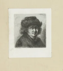Volwassen muž klade motyku The Compleat Work of Etchings od Johna Chalona / Oeuvre Complette des Eaux Fortes par Jean Chalon (název série)