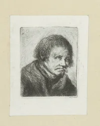 Volwassen muž klade chrápání The Compleat Work of Etchings od Johna Chalona / Oeuvre Complette des Eaux Fortes par Jean Chalon (název série)