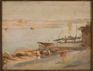 Benares, Ganga. Z cesty do Indie