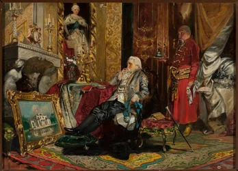 Král Stanisław August Poniatowski v Petrohradě
