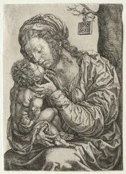 Panna sedící u paty stromu, 1522.