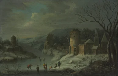 Zimní krajina, c. 1680-1718.