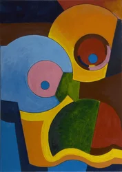 Jeníček a Mařenka, 2008 (olej na plátně)