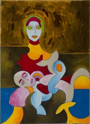 Pieta, 2009 (olej na plátně)