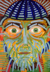 The Gaze of the Magus, 2005 (olej na dřevě)