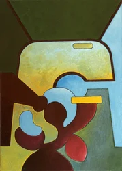 Vrak starého Fordu patří dětem, 2007 (olej na plátně)