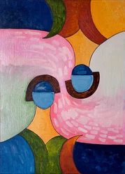 Vzhůru nohama a naruby, 2007 (olej na dřevě)