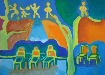 Přišla zima, 2009 (olej na plátně)