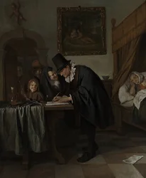 Návštěva doktorů, cca 1665
