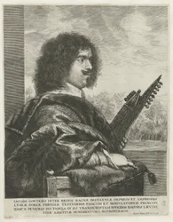 Portrét skladatele a loutnisty Jacquese Gaultiera, 1631-1635