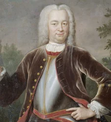 Nizozemsky: Gustaaf Willem baron van Imhoff (1705-50). Generální guvernér (1743-50) Portrét Gustaafa Willema barona van Imhoffa, generálního guvernéra Nizozemské východoindické společnosti.