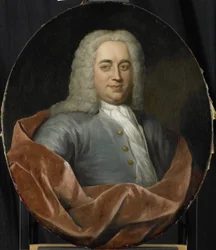 Portrét Waltera Senserffa, ředitele rotterdamské komory Nizozemské východoindické společnosti, zvolen v roce 1731