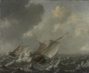Plavidla na rozbouřeném moři, 1620