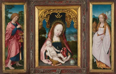 Triptych s Pannou Marií a dítětem