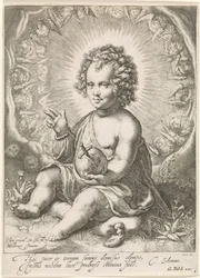 Před Christuskindem als Salvatore