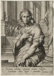 Hrdinky Nového zákona: Žena přistižená v cizoložství.