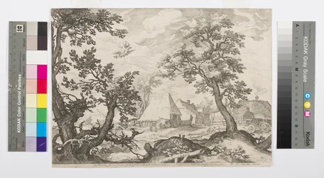 Krajina zobrazující únos Ganymeda, kolem roku 1600