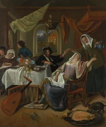 Rozpuštěná domácnost, ca. 1663-64.